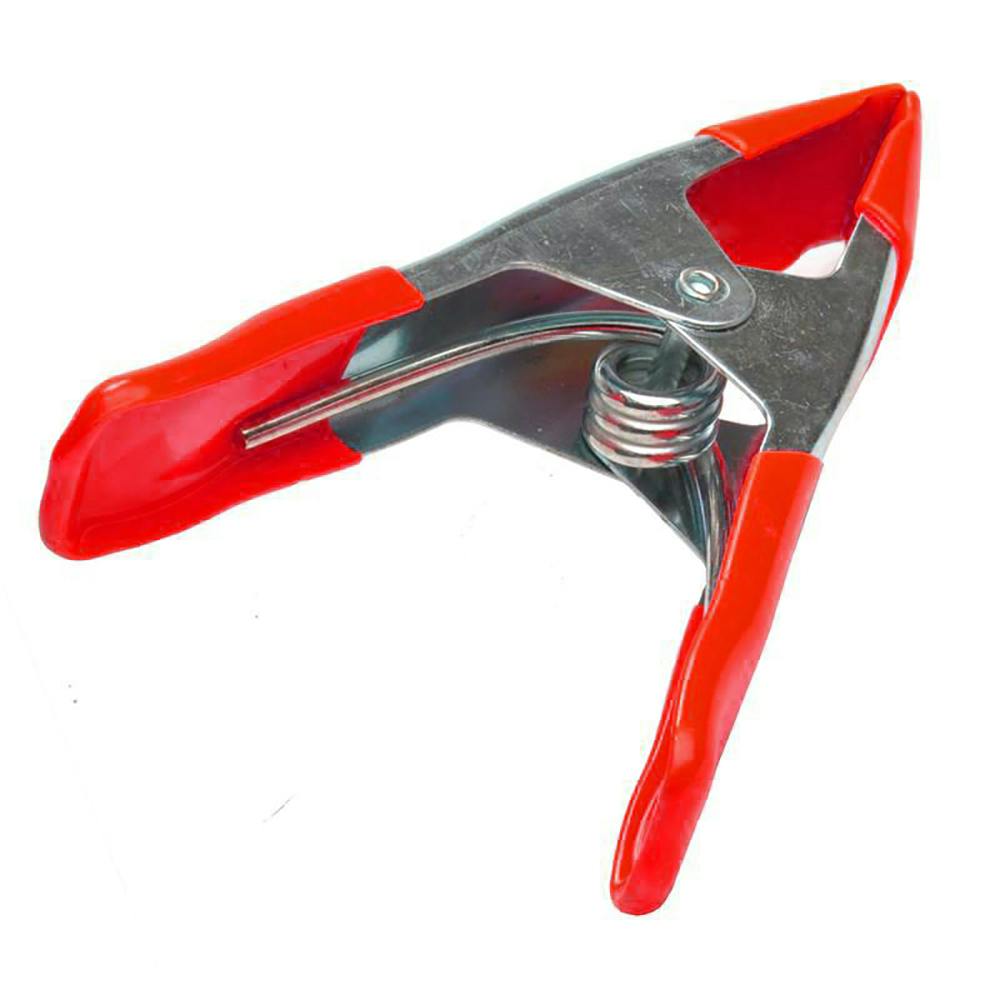 4" L Metal Heavy-Duty Spring Clamp with Vinyl Grips & Tips