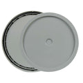 3-1/2 to 5-1/4 Gallon Gray HDPE Economy Round Bucket Lid with Tear Tab