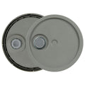 3-1/2 to 5-1/4 Gallon Gray HDPE Economy Round Bucket Lid with Pour Spout