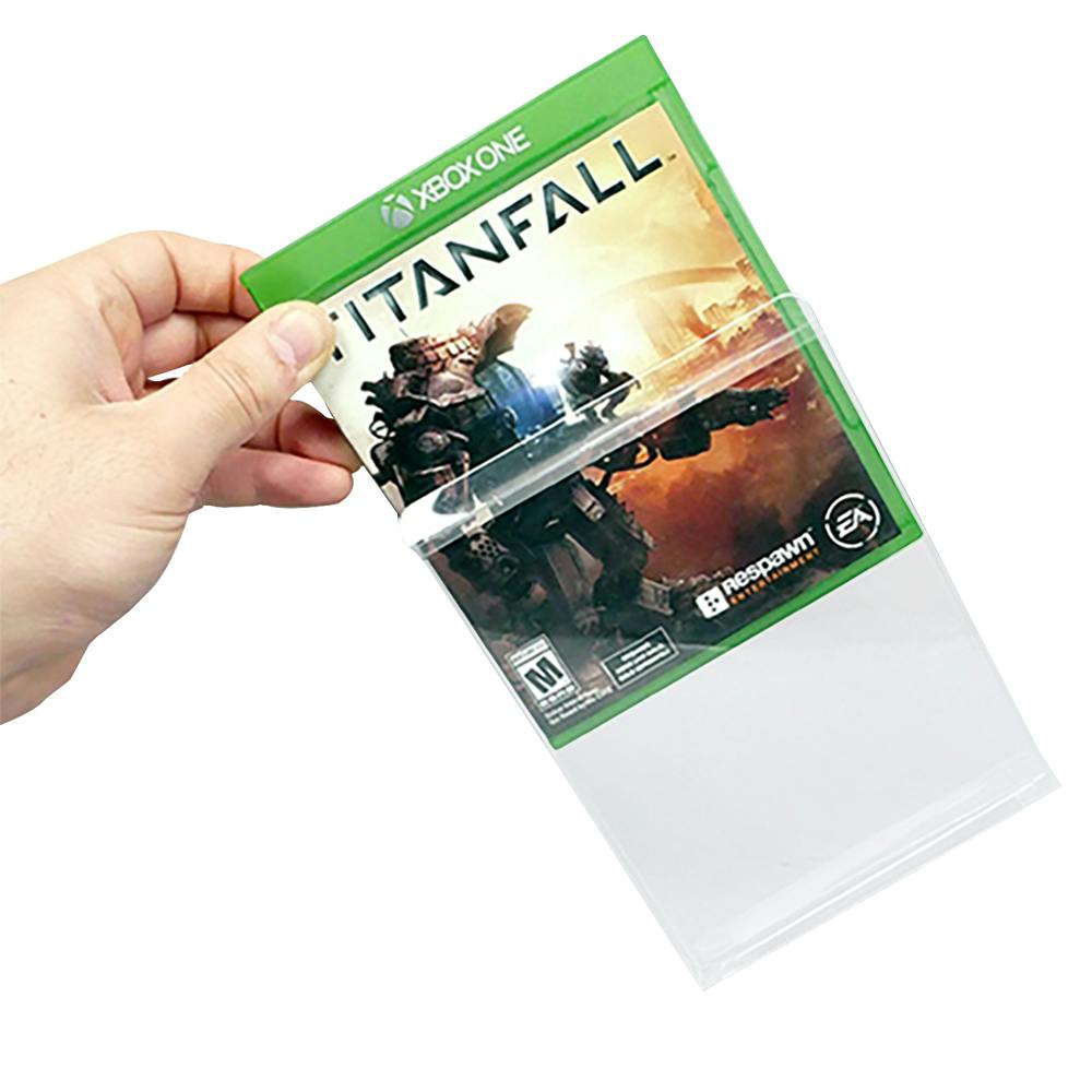 BOXPRO® Crystal Clear Protector for Xbox One™, PS4®, PS5®, Ultra HD DVD & Blu-ray Case - 6-13/16" L x 5-3/8" W x 9/16" Hgt. (Package of 10)