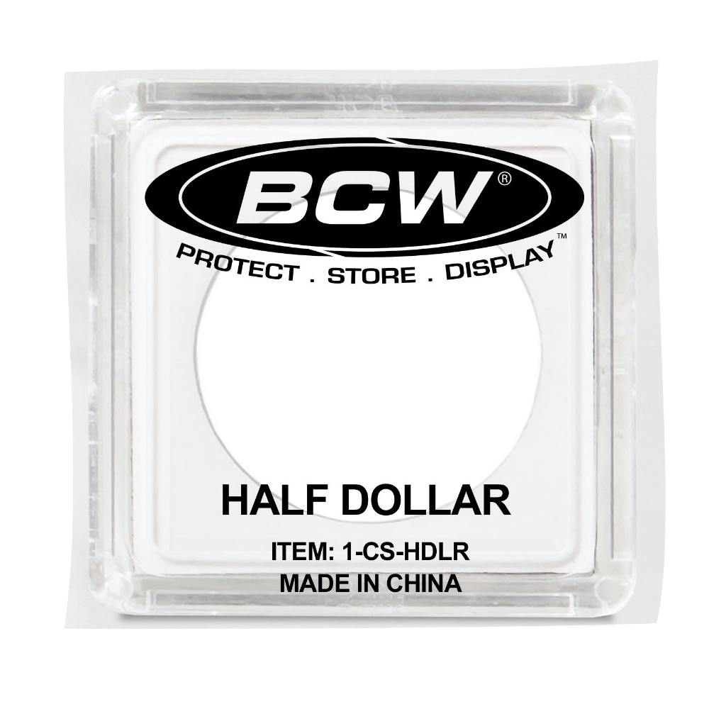 BCW® 2" x 2" Half Dollar Coin Snap Holder
