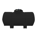 330 Gallon Black LLDPE ProChem® Horizontal Leg Tank (1.5 Specific Gravity) with 16" Twist Lid - 36" Dia. x 80" L