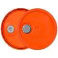 3-1/2 to 5-1/4 Gallon Orange HDPE Economy Round Bucket Lid with Pour Spout