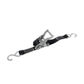 2" W x 5' L Black Nylon Marine-Grade Stainless Steel Wide Ratchet Assembly with S-Hooks
