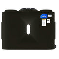 130 Gallon Black Flat Bottom Tank with 16" Lid & 2" Fitting - 56" L x 20" W x 43" Hgt.