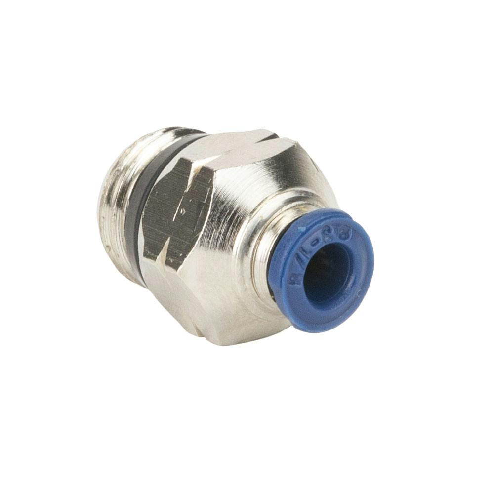 1/8" Push-to-Connect x 1/8" SWIFTFIT Universal Thread 87 Series Nickel-Plated Brass Straight Male Adapter