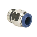 3/8" Push-to-Connect x 3/8" SWIFTFIT Universal Thread 87 Series Nickel-Plated Brass Straight Male Adapter