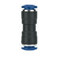 1/4" Tube OD x 1/4" Tube OD 85 Series Black Nylon Union Connector