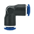 1/8" Tube OD x 1/8" Tube OD 85 Series Black Nylon 90° Union Elbow