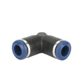1/4" Tube OD x 1/4" Tube OD 85 Series Black Nylon 90° Union Elbow
