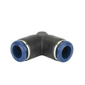3/8" Tube OD x 3/8" Tube OD 85 Series Black Nylon 90° Union Elbow