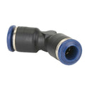 1/4" Tube OD x 1/4" Tube OD 85 Series Black Nylon 45° Union Elbow