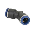 1/2" Tube OD x 1/2" Tube OD 85 Series Black Nylon 45° Union Elbow