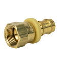 1/2" Female JIC 37° Swivel x 1/2" Hose Barb Brass Push-Lok® Fitting with Yellow Collet