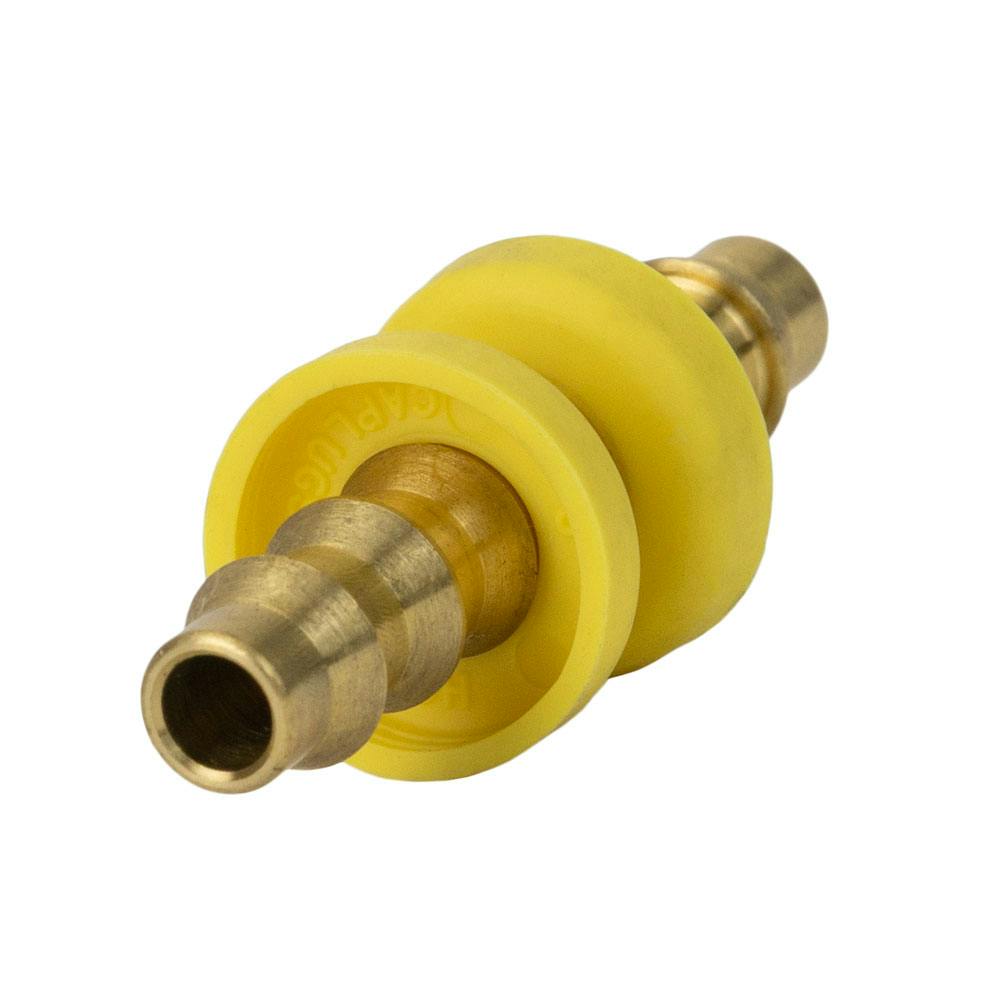 1/4" Hose Barb x 1/4" Hose Barb Brass Union Push-Lok® Fitting