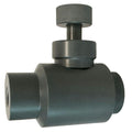 3/8" Threaded Gray PVC Needle Valve
