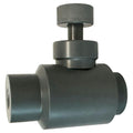 1/2" Threaded Gray PVC Needle Valve