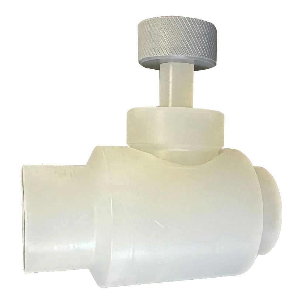3/8" Threaded Natural Polypropylene Needle Valve