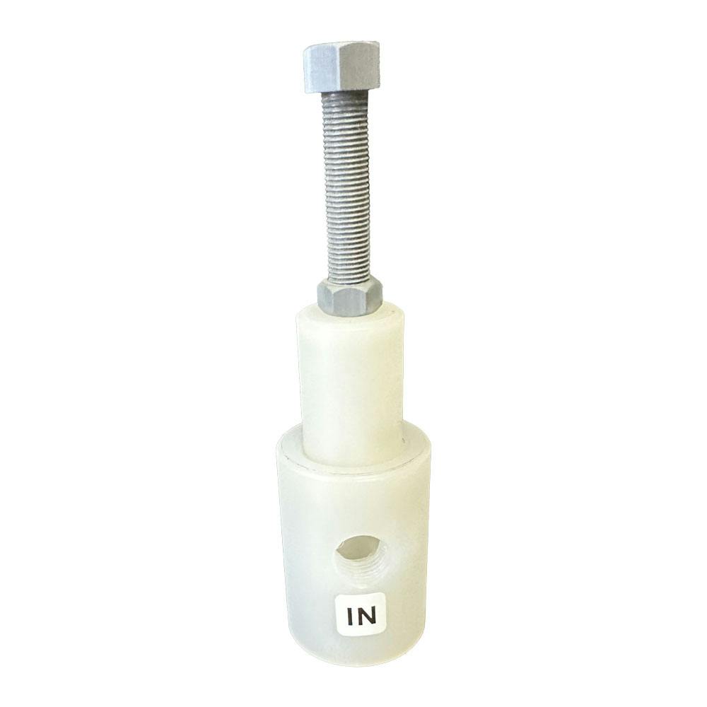 1/4" Threaded Natural Polypropylene Pressure Relief Valve - 15 psi to 75 psi