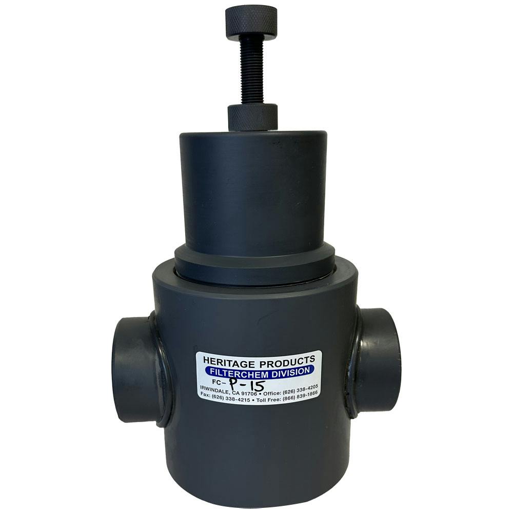 1-1/2" Threaded Gray PVC Pressure By-Pass Valve