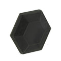 4" Dia. Black ABS H2X Hollow Floating Hexagon - Case of 100