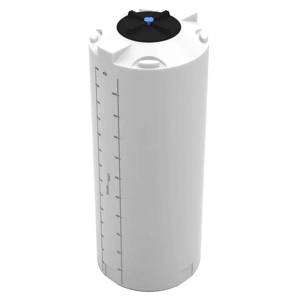 300 Gallon Natural MDLPE ProChem® Process Chemical Tank (1.5 Specific Gravity) with 16" Lid - 35" Dia. x 78" Hgt.