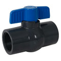 2" Socket Gray PVC Standard Port Commercial MIP Compact Ball Valve with EPDM Seal
