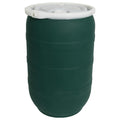 55 Gallon Forest Green Tamco® Open Head Drum with Threaded Bungs