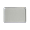 1/2 Size 13" x 18" 18 Gauge Aluminum Sheet Pan - 1/8" Dia. Perforations