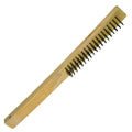 Long Handle Wire Brush w/ Tempered Steel Bristles