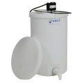 10 Gallon Natural LLDPE Tamco® Cylindrical Tank with Spigot, Frame & 1-Blade Portable Mixer
