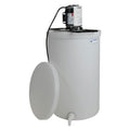 30 Gallon Natural LLDPE Tamco® Cylindrical Tank with Spigot, Frame & 2-Blade Portable Mixer