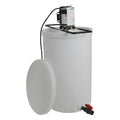 55 Gallon Natural LLDPE Tamco® Cylindrical Tank with Spigot, Frame & 2-Blade Portable Mixer
