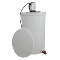 55 Gallon Natural LLDPE Tamco® Cylindrical Tank with 3/4" PVC Ball Valve, Frame & 2-Blade Portable Mixer