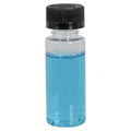 2 oz. Clear PET Cylindrical Bottle with 20/400 Black Ribbed Child-Resistant Cap (CRC) with F217 Liner