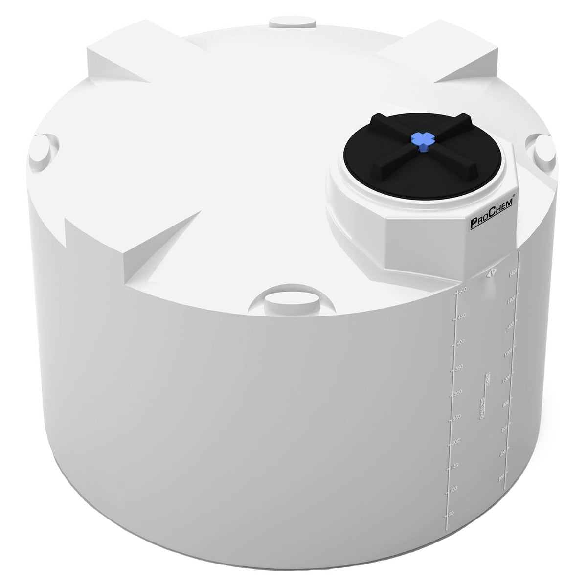575 Gallon Tan XLPE ProChem® Process Chemical Tank (1.9 Specific Gravity) with 16" Lid - 64" Dia. x 48" Hgt.