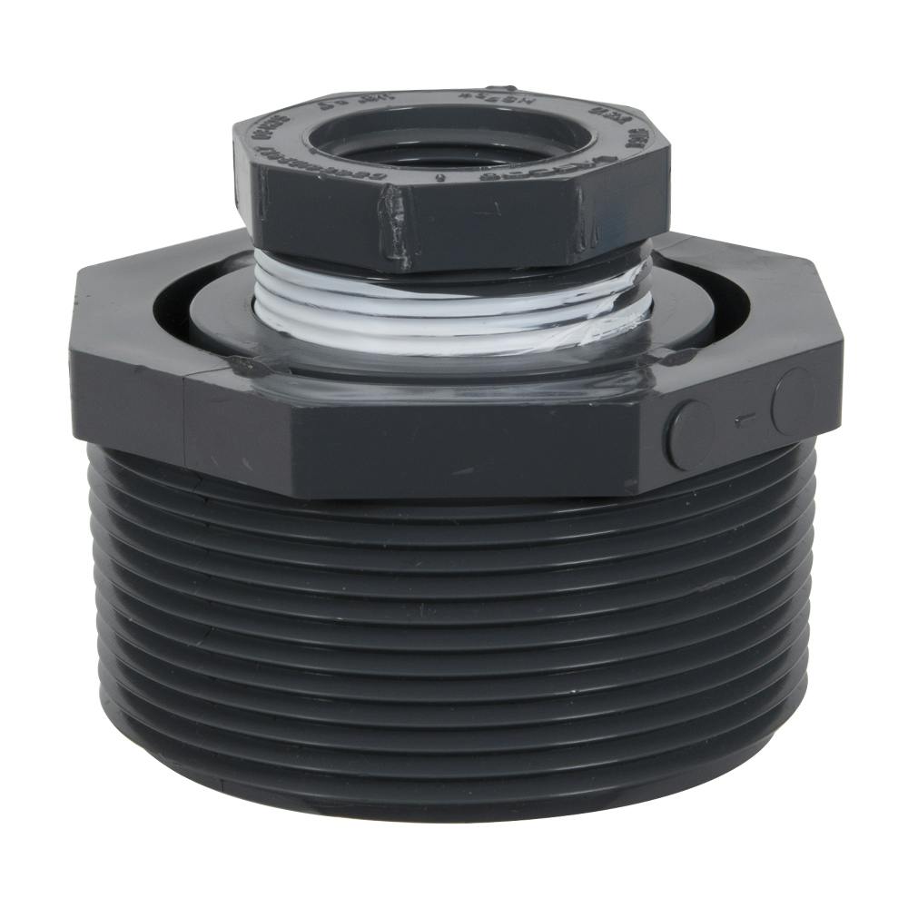 3" x 1" Schedule 80 Gray PVC Threaded Reducing Bushing