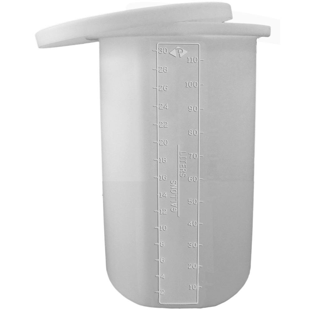 30 Gallon Natural XLPE Cylindrical ProChem® Open Top Process Chemical Tank (1.5 Specific Gravity) with 21-3/4" Cover - 18" Dia. x 32-1/2" Hgt.