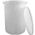 55 Gallon Natural XLPE Cylindrical ProChem® Open Top Process Chemical Tank (1.5 Specific Gravity) with 27-3/4" Cover - 24" Dia. x 32-1/2" Hgt.