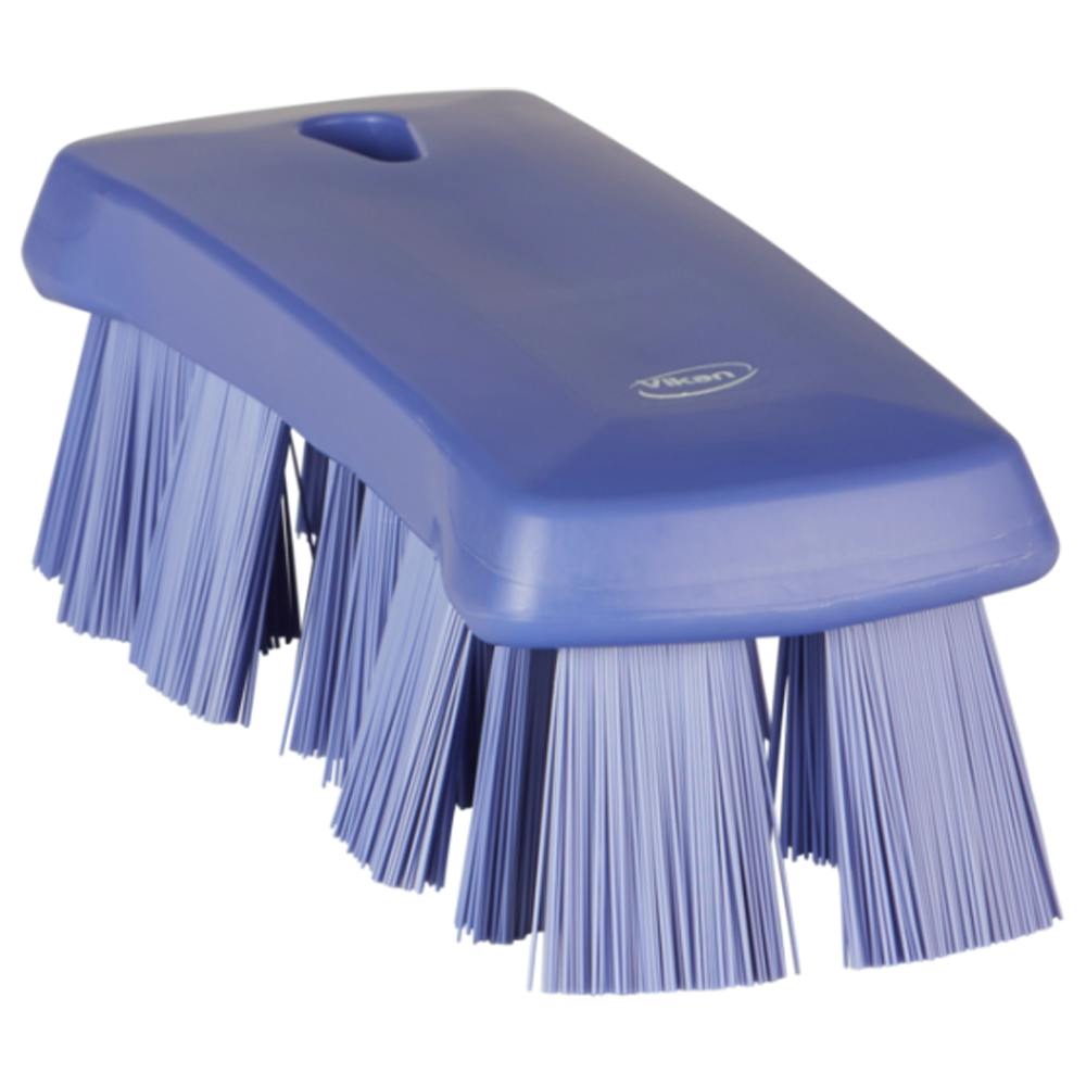 Purple Polypropylene Vikan® UST Hand Brush with Stiff Polyester Bristles