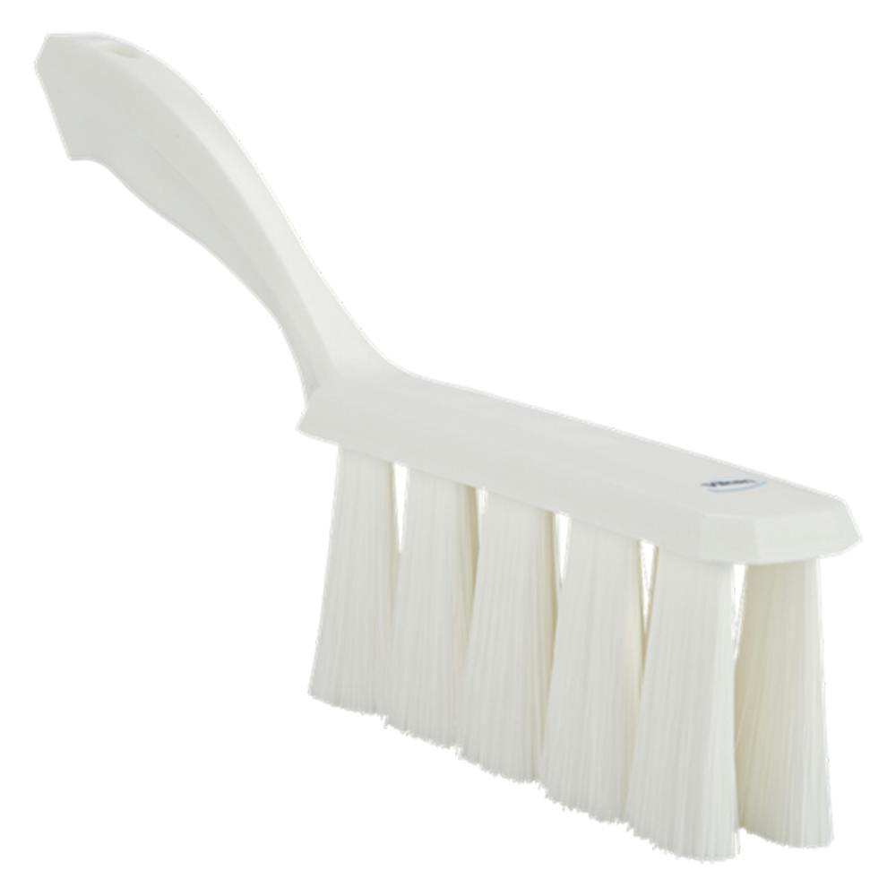 White Polypropylene Vikan® UST Bench Brush with Soft Polyester Bristles