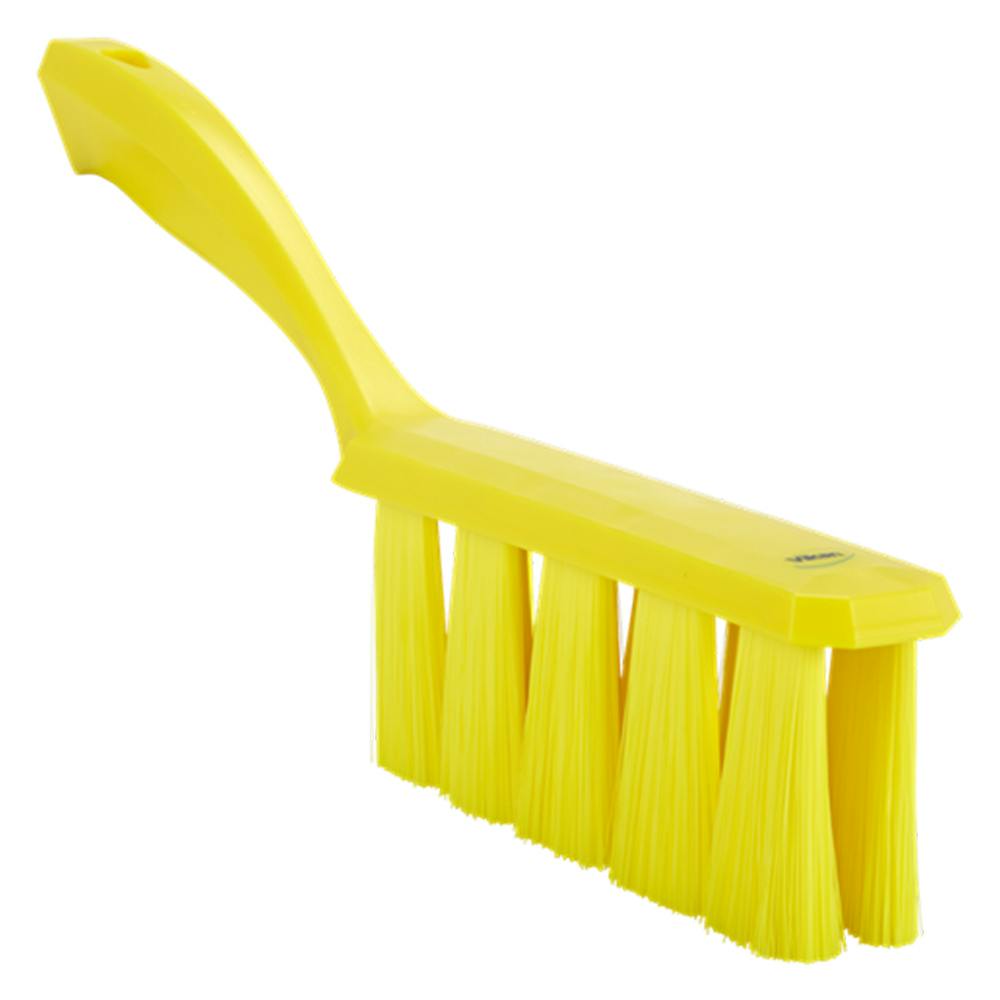 Yellow Polypropylene Vikan® UST Bench Brush with Soft Polyester Bristles