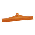 15.7" Orange Polypropylene Vikan® Ultra Hygiene Squeegee with Single TPE Rubber Blade (Handle Sold Separately)