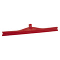 23.6" Red Polypropylene Vikan® Ultra Hygiene Squeegee with Single TPE Rubber Blade (Handle Sold Separately)