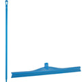 23.6" Blue Polypropylene Vikan® Ultra Hygiene Squeegee with Single TPE Rubber Blade & 59.1" Blue Ultra Hygienic Handle