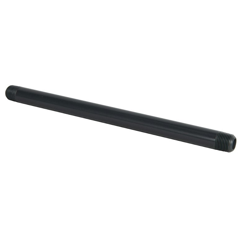 3/8" MNPT x 3/8" MNPT Smooth Gray Schedule 80 PVC Pipe Nipple - 10" L