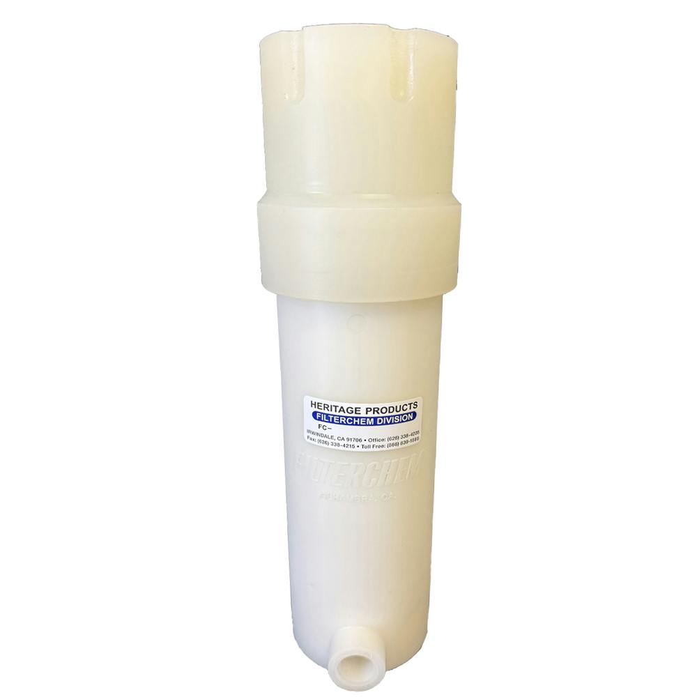 10" PVDF Single Tube Filter Chamber