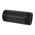 3" MNPT x 3" MNPT Smooth Gray Schedule 80 PVC Pipe Nipple - 8" L