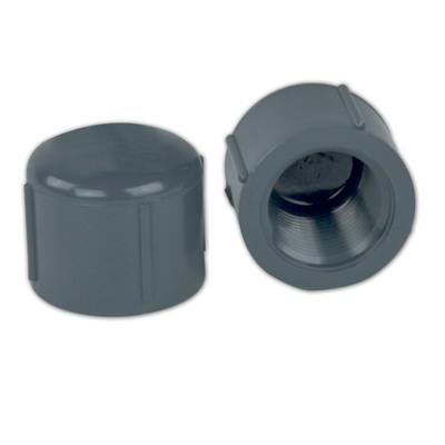 3/8" Schedule 80 Gray PVC Threaded Cap