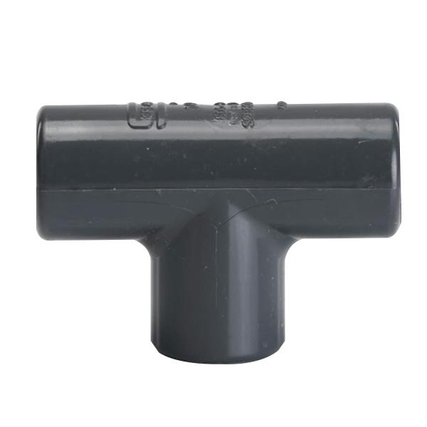 1/4" Schedule 80 Gray PVC Threaded Tee